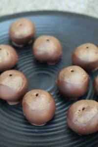Dark Chocolate Buckeyes by The Spiffy Cookie