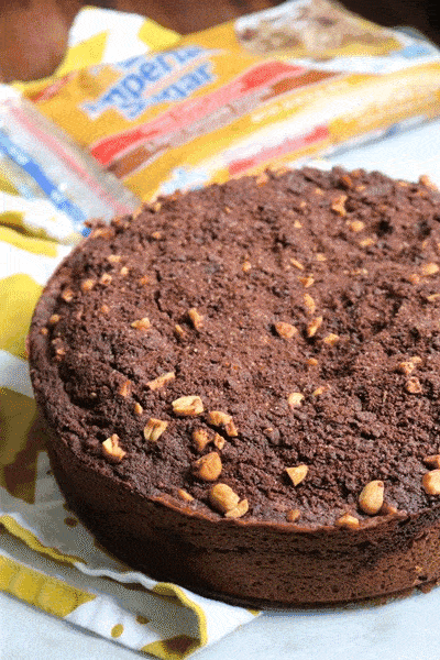 Chocolate Peanut Butter Coffee Cake GIF