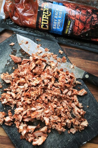 BBQ Ribs Tamale Pie #CurlysBBQ #BBQribs