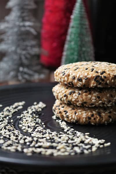 Gluten-Free Tahini Cookies #holidaybaking #glutenfreecookies