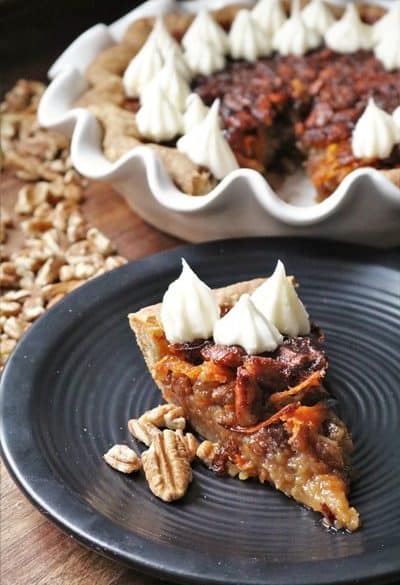 Carrot Cake Pecan Pie #pecanpie