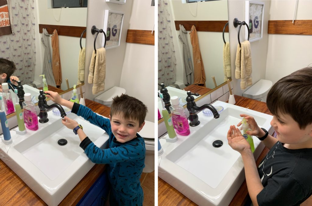 Kids Washing Hands