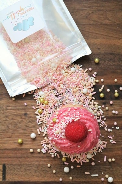 Raspberry Rose Cupcakes #freshaprilsprinkles