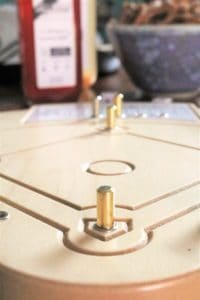 Baseball Wood and Peg Board Game