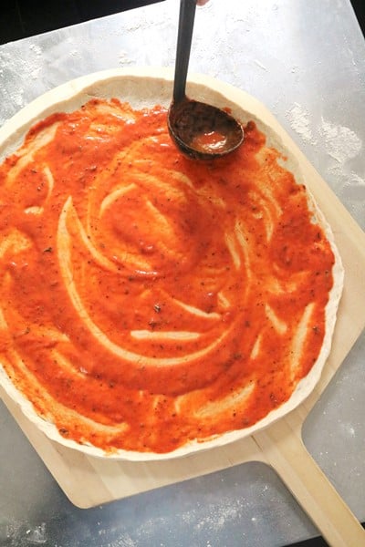 Sabauce Chicken & Chickpea Pizza #EAT614