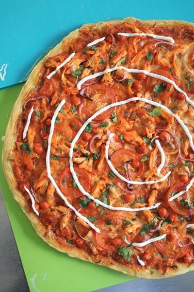 Sabauce Chicken & Chickpea Pizza #pizzanight