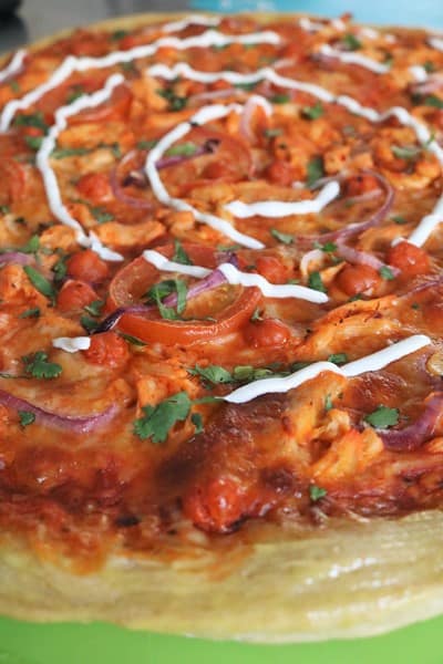 Sabauce Chicken & Chickpea Pizza #pizzalife