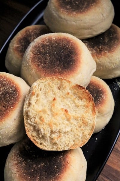 Sourdough English Muffins #SourDoughMuffins