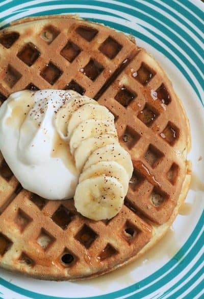 Sourdough Waffles #bananayogurt