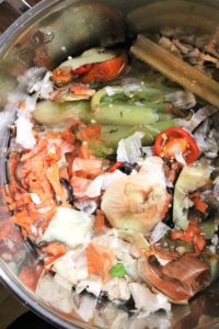 Making Vegetable Broth From Scraps