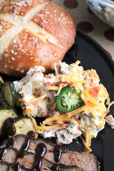 Spicy Jalapeno Popper Potato Salad