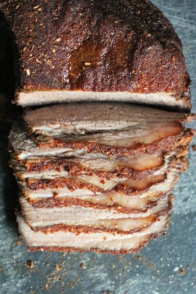 Smoked BBQ Brisket Sliced