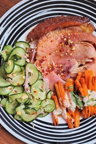 Spiralized Thai Cucumber Salad #CucumberSalad