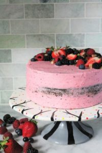 Naked Berry Chocolate Cake