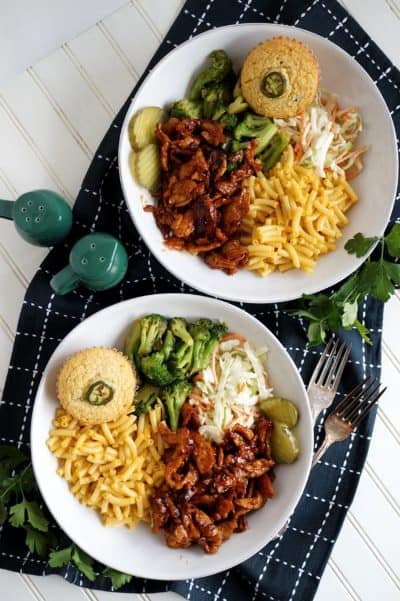 Spiral Diner - Vegan BBQ Soy Curl Platter
