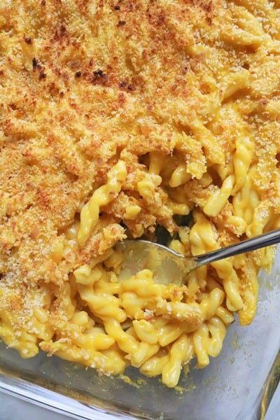 Baked Vegan Macaroni & Cheese #vegan