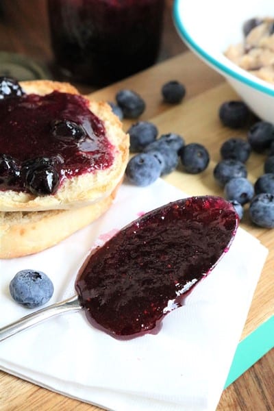 Blueberry Pear Ginger Jam #pear #blueberry