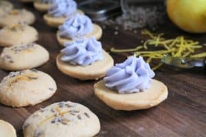 Lemon Whoopie Pies with Lavender Frosting