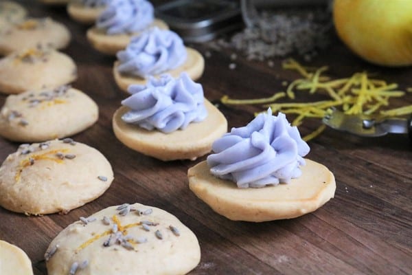 Lemon Whoopie Pies with Lavender Frosting
