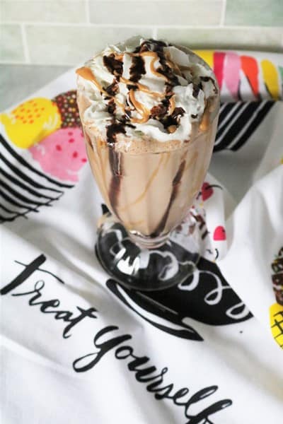 Peanut Butter and Chocolate Milkshake