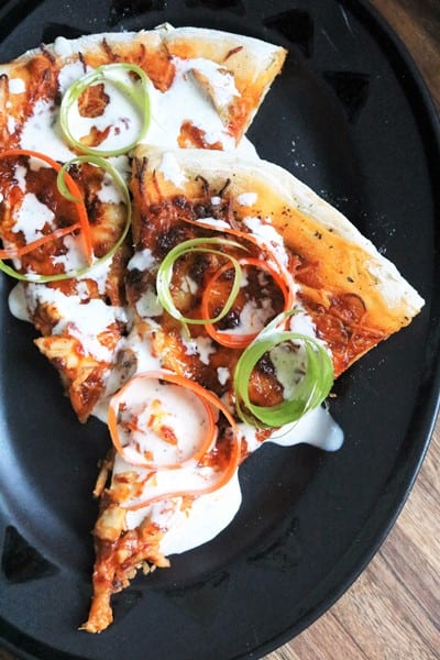 Buffalo Chicken Pizza #buffalowing #buffalopizza #thespiffycookie