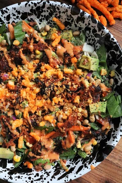 Chopped BBQ Ranch Salad #BBQ #salad