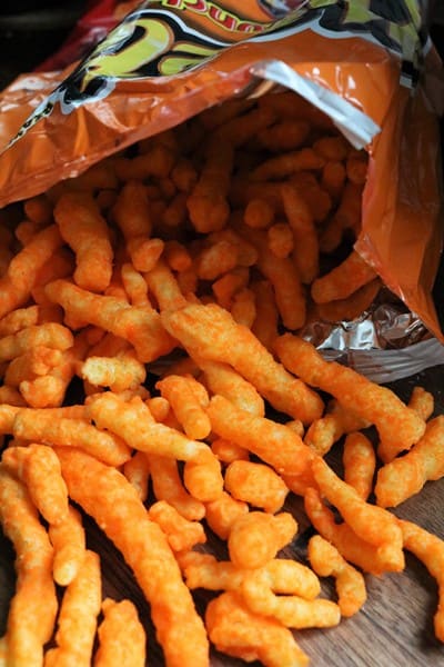 Crunch Cheetos in a bag
