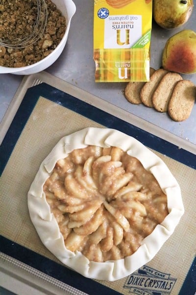 Gingered Pear Crumble Assembly