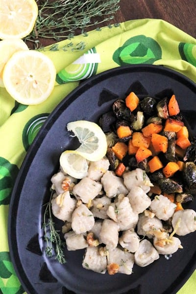 Sunchoke Ricotta Gnocchi Walnut Thyme Butter Sauce #fallrecipe