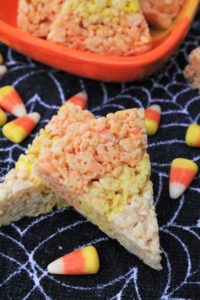 Candy Corn Rice Crispy Treats