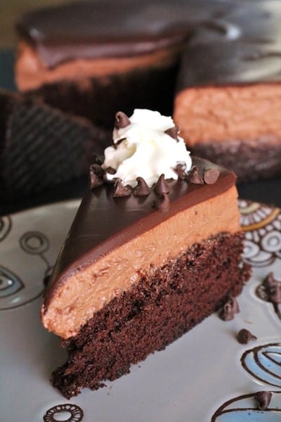 Chocolate Mousse Cake #choctoberfest #allthechocolate #ganache