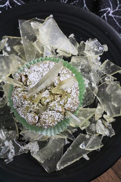 Moldy Glass Matcha Zucchinii Muffins #candyglass #muffins