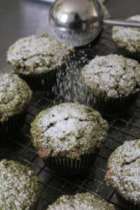 Moldy Glass Matcha Zucchinii Muffins #moldy #halloween
