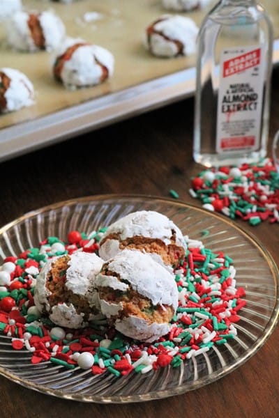 Christmas Confetti Amaretti Cookies #ChristmasCookies