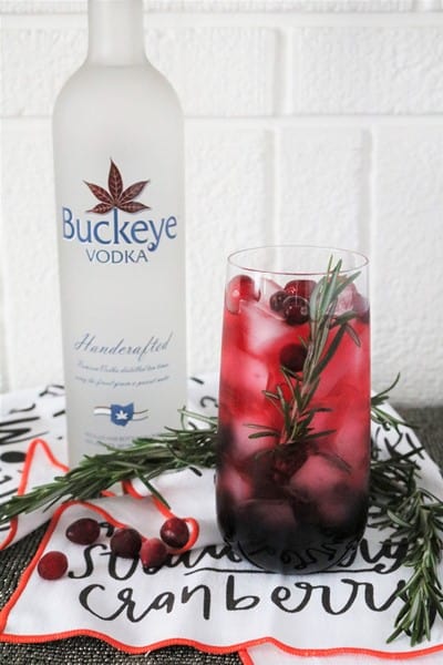 Cran-Merry Vodka Cocktail #BuckeyeVodka