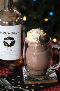 Boozy Buckeye Hot Chocolate #whiskey #spiked