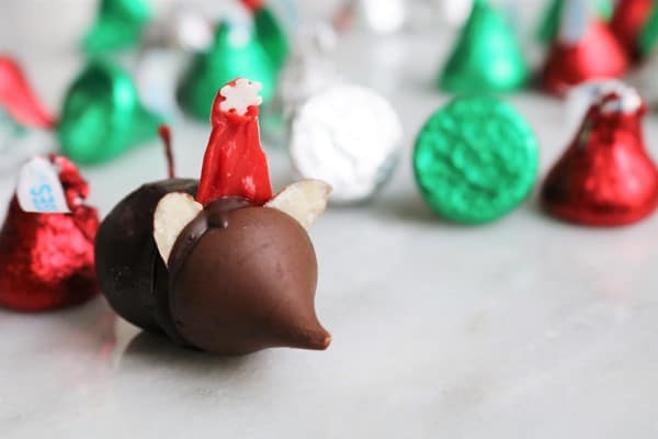 Chocolate Covered Cherry Christmas Mice