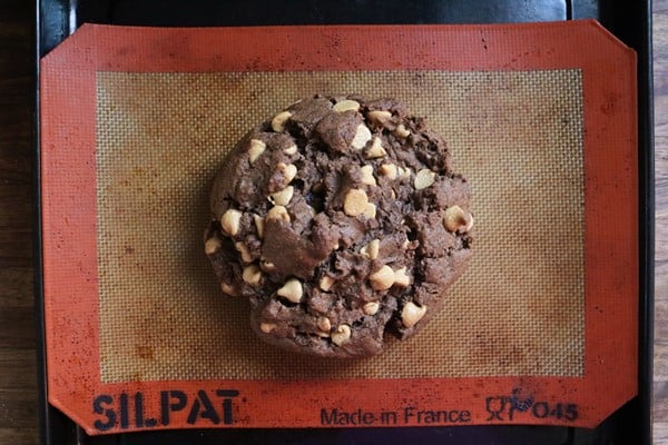 Recipe for one Giant Chocolate Peanut Butter Chip Cookie