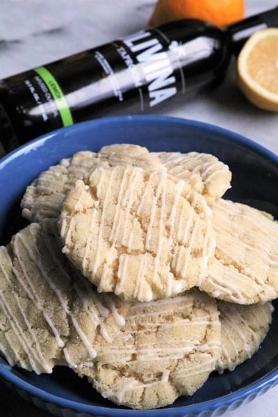 Iced Lemon Olive Oil Sugar Cookies