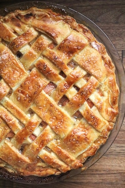 Lattice Pink Pineapple Pie