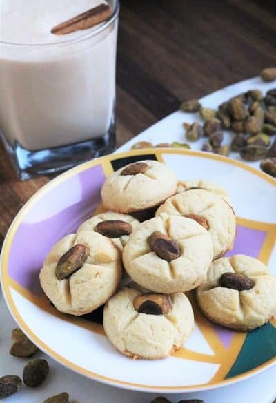 Indian Shortbread served with a Lassi