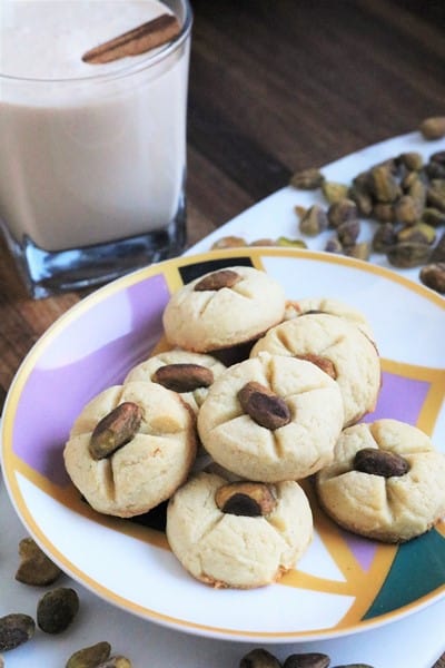 Indian Shortbread served with a Lassi