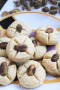 Indian Shortbread wwith cardamom saffron and pistachio