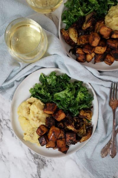 Balsamic Herb Baked Tofu by The Baking Fairy