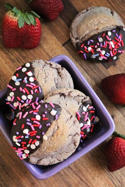 Chocolate Covered Strawberry Sugar Cookies