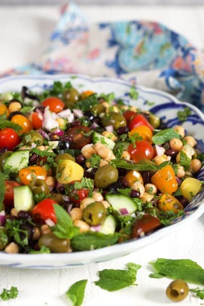 Mediterranean Chickpea Salad by The Suburban Soapbox