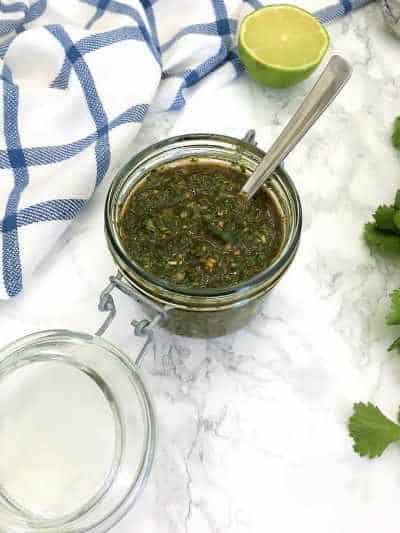 Oil-Free Chimichurri Sauce by This Healthy Kitchen