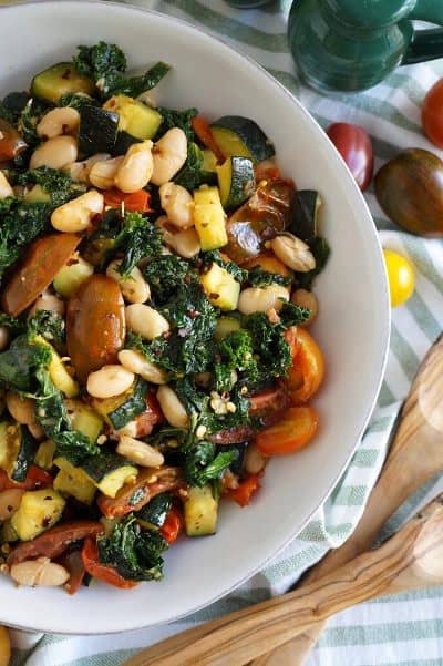 Tuscan Cannellini Bean Skillet by The Baking Fairy