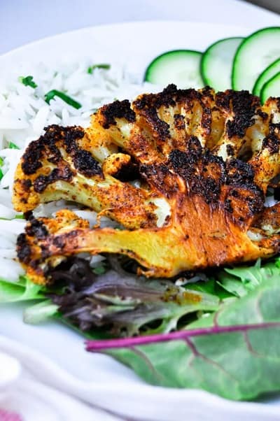 Vegan Cauliflower Steaks by Tasting with Tina