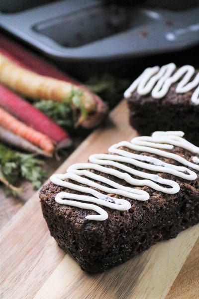 Mini Carrot Ginger Rhubarb Bread with Circulon Loaf Pan